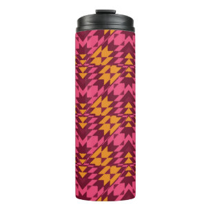Timeless Geometric: Seamless Pattern Thermal Tumbler