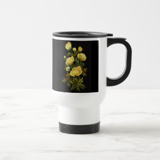 Timeless Globeflower White Travel Mug