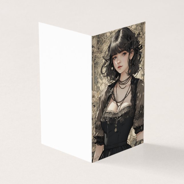 Timeless Gothic Fashion Vintage LBD Blank (Outside)