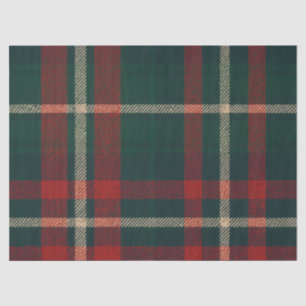 Timeless Holiday Style Christmas Plaid Red Green Tissue Paper