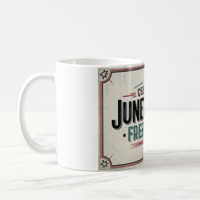 Timeless Juneteenth | Celebrating Freedom Day Coffee Mug (Left)