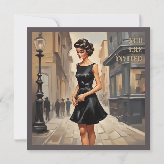 Timeless LBD Card: Classic Expression of Feelings Invitation (Front)