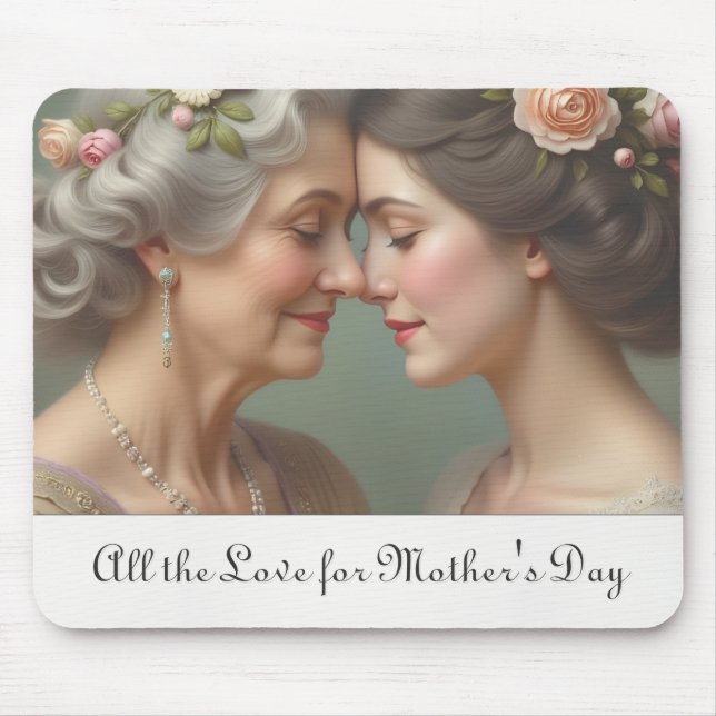 Timeless Love Between Mother and Daughter Mouse Mat (Front)