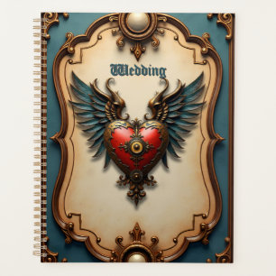 Timeless love, surreal elegance in steampunk style planner