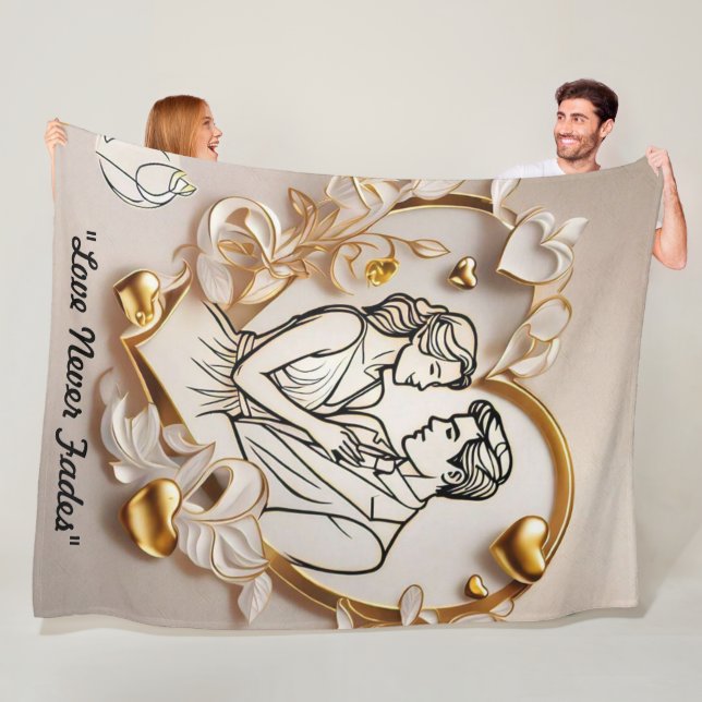 "Timeless Love Treasure" Fleece Blanket (In Situ)