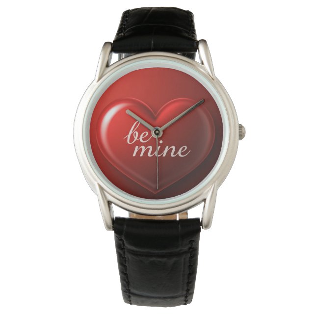 "Timeless Love: Valentine's Heart Wristwatch" Watch (Front)
