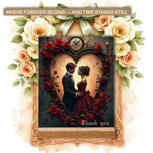 Timeless Love –Victorian Gothic Wedding Collection Acrylic Sign