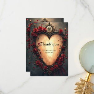 Timeless Love –Victorian Gothic Wedding Collection Thank You Card