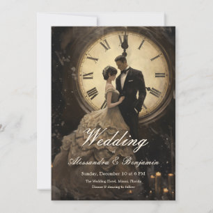 Timeless Love   Vintage Theme Wedding Invitation
