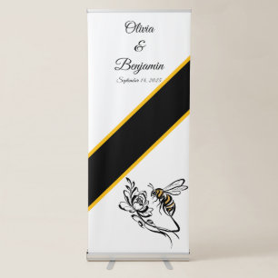 Timeless Luxury Bee Wedding Vertical Banner