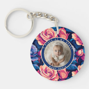 Timeless minimal keepsake Rose Key Ring