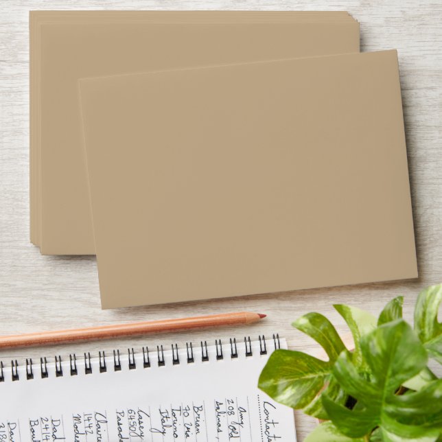 Timeless - Minimalist Sand Beige Envelope (Stacked)