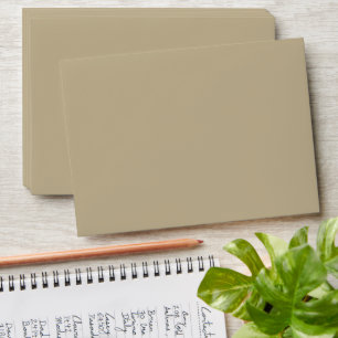 Timeless - Minimalist Taupe Beige Envelope