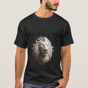 Timeless Monochromatic Geometric Lion Logo T-Shirt