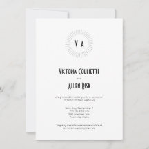 Timeless Monogram Circle Minimalist Reception