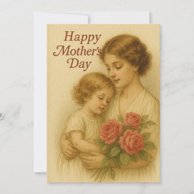 Timeless Mother's Love Holiday Card (Front)