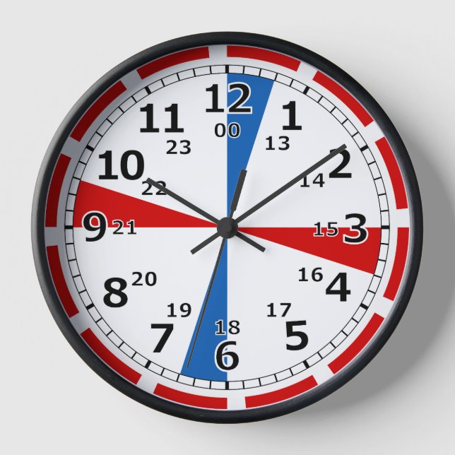 Timeless Nautical Elegance Radio Room Clock (Front)