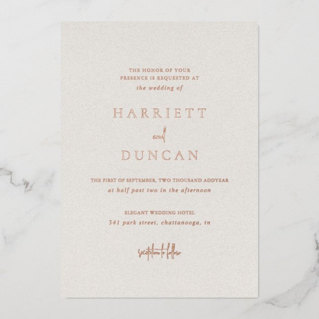 Timeless Neutral Beige Elegant Wedding (Front)