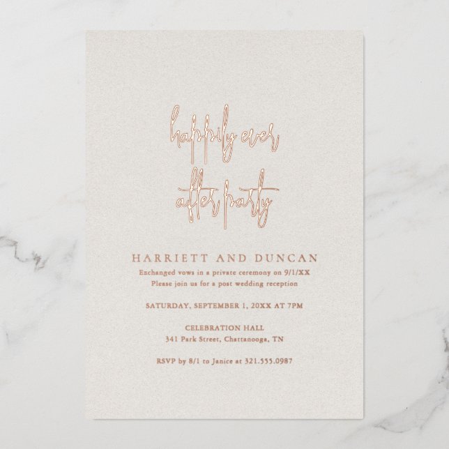 Timeless Neutral Beige Elegant Wedding Reception (Front)