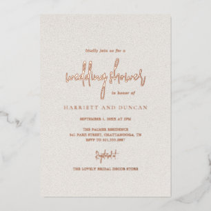 Timeless Neutral Beige Elegant Wedding Shower