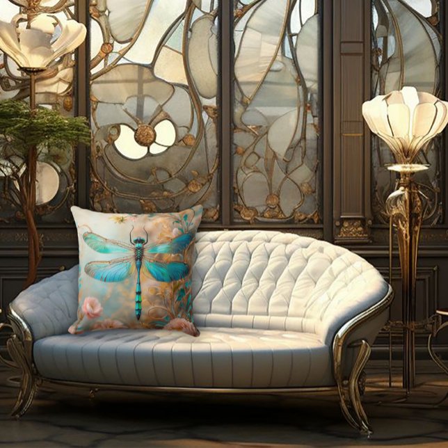 Timeless Nouveau Graceful Dragonfly Cushion (Creator Uploaded)