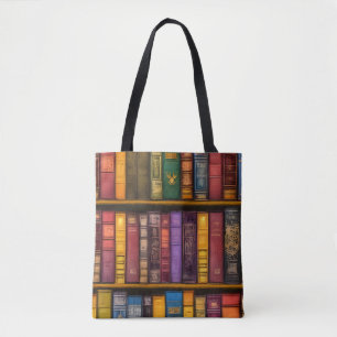 Timeless Old Books On Shelf Tote Bag