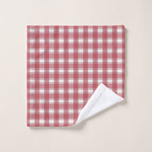 Timeless Plaid Red Wash Cloth