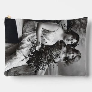 Timeless Portrait of Mother and Daughter Accessory Pouch