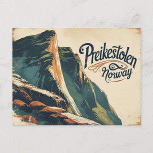 Timeless Preikestolen Scene Postcard