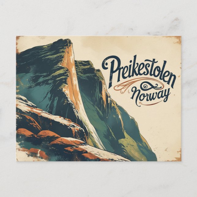 Timeless Preikestolen Scene Postcard (Front)