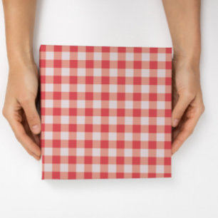 Timeless Red Gingham Farmhouse Vintage Style Wrapping Paper