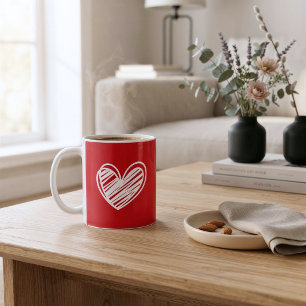Timeless Red Heart Coffee Mug