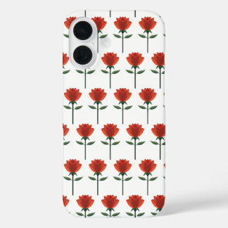 Timeless Red Rose iPhone 16 Case
