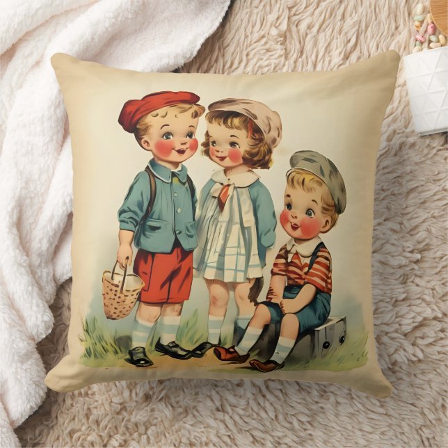 Timeless Retro Kids Cushion (Blanket)