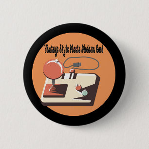 Timeless Retro Vibes 6 Cm Round Badge