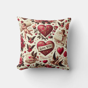Timeless Romance: A Classic Valentine's Day Patter Cushion