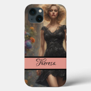 Timeless Romantic LBD  Vintage-Style Elegance iPhone 13 Case