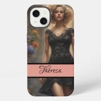 Timeless Romantic LBD  Vintage-Style Elegance iPhone 13 Case