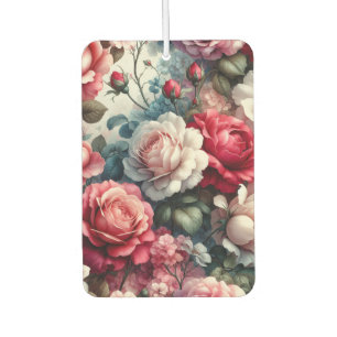 Timeless Rose Floral Charm Car Air Freshener
