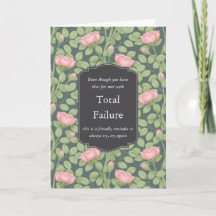 Timeless Roses Creative Personalised Slate Blue Card