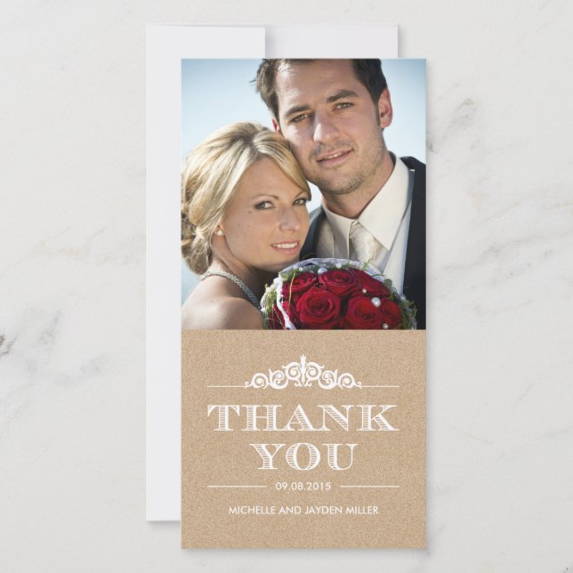 Timeless Sentiment Thank You Cards - Craft (Front)