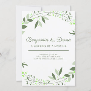 Timeless Spring Wedding Invitation