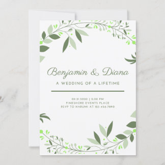 Timeless Spring Wedding Invitation