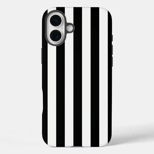 Timeless Stripes Black & White Case-Mate iPhone Case (Back)
