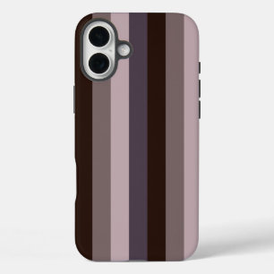 Timeless Stripes Eggplant Colour iPhone 16 Plus Case