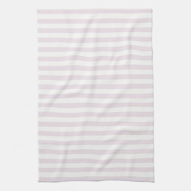 Timeless Stripes Pastel Pink Tea Towel (Vertical)