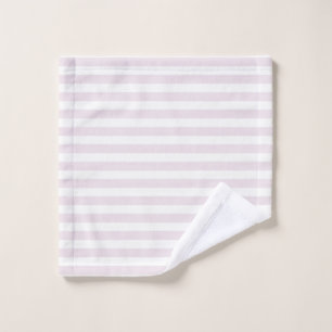 Timeless Stripes Pastel Pink Wash Cloth