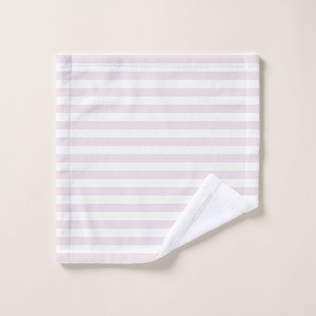 Timeless Stripes Pastel Pink Wash Cloth (Wash Cloth)