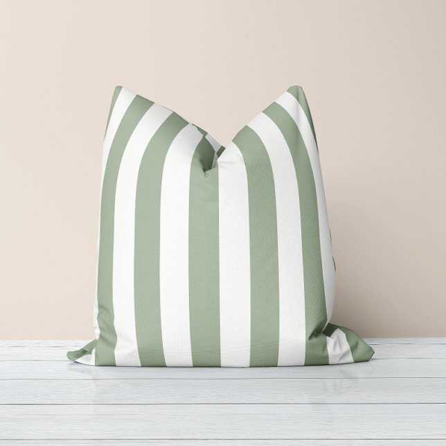 Timeless Stripes Sage Green Cushion (Creator Uploaded)