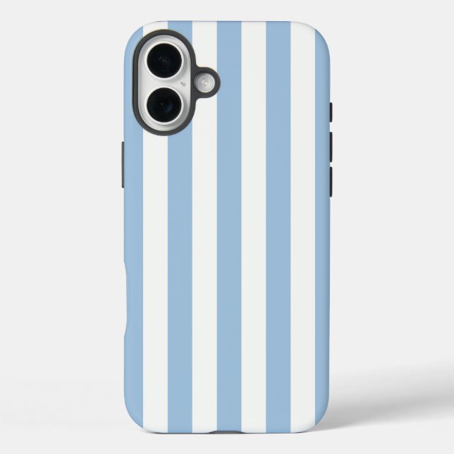 Timeless Stripes Soft Blue Case-Mate iPhone Case (Back)